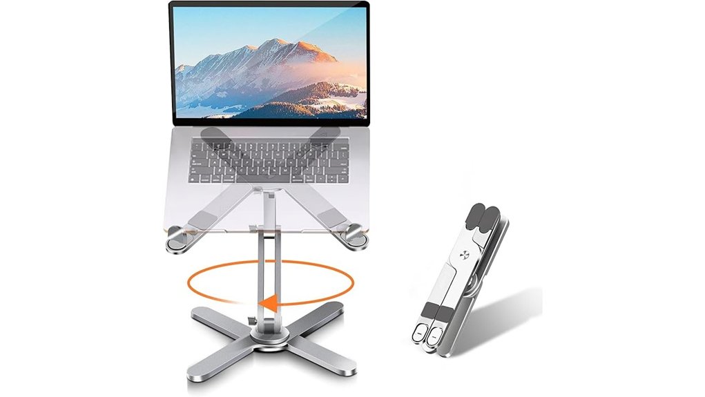 360 degree foldable laptop stand