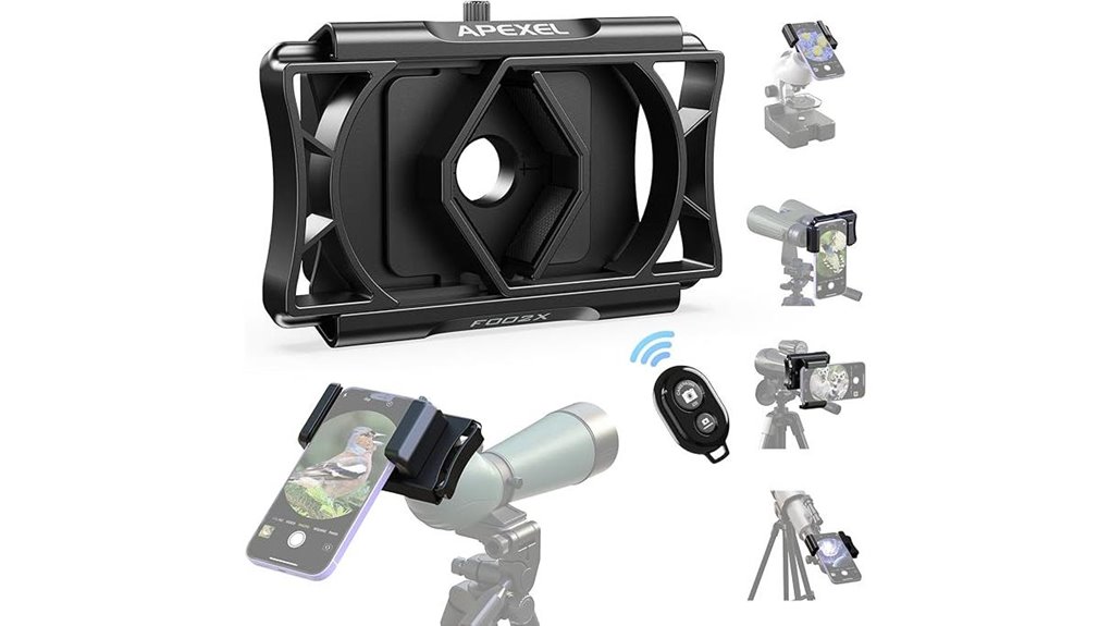 360 rotatable smartphone scope adapter