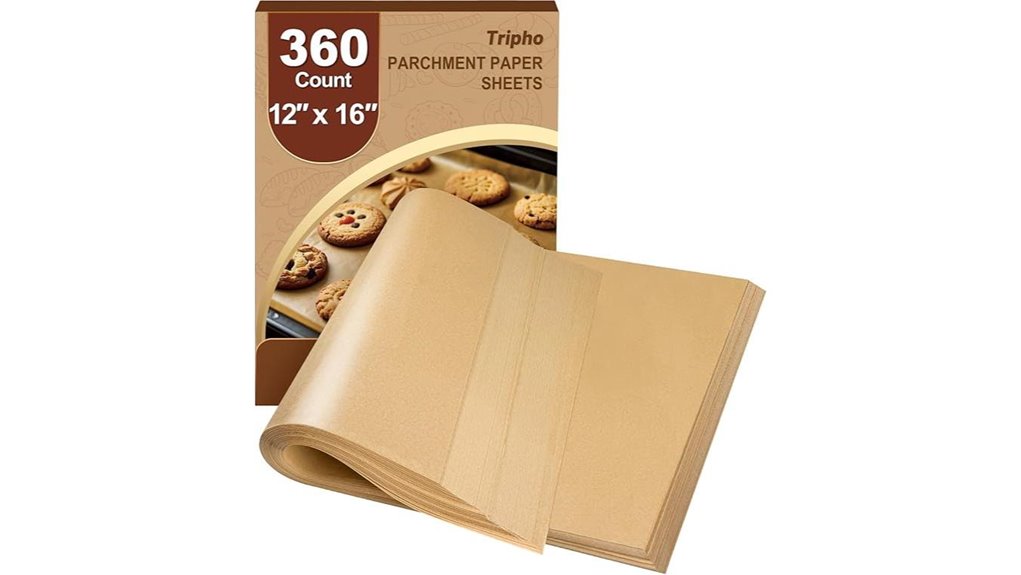 360 unbleached parchment sheets pack