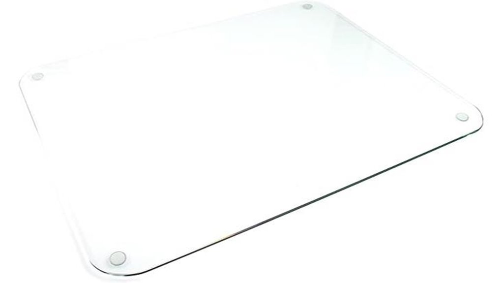 36 inch clear tempered glass deskpad
