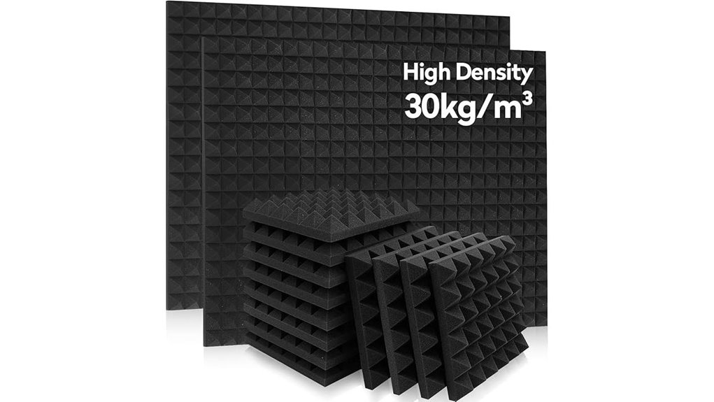 36 pack pyramid acoustic foam panels