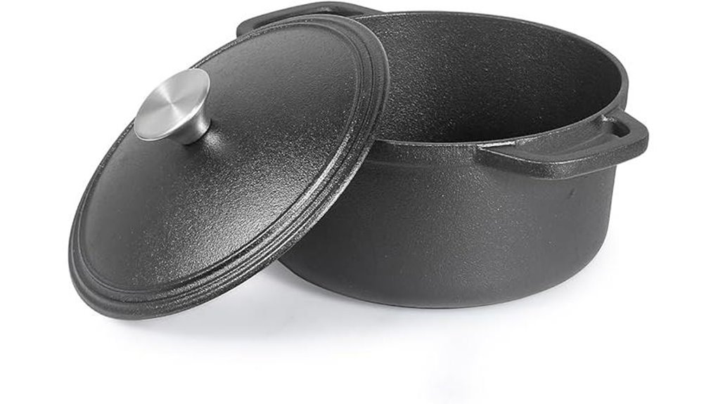 3 4 quart cast iron dutch