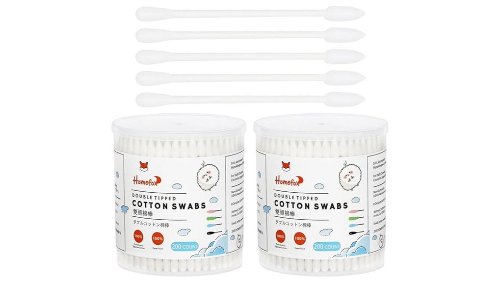 400 count precision organic cotton swabs