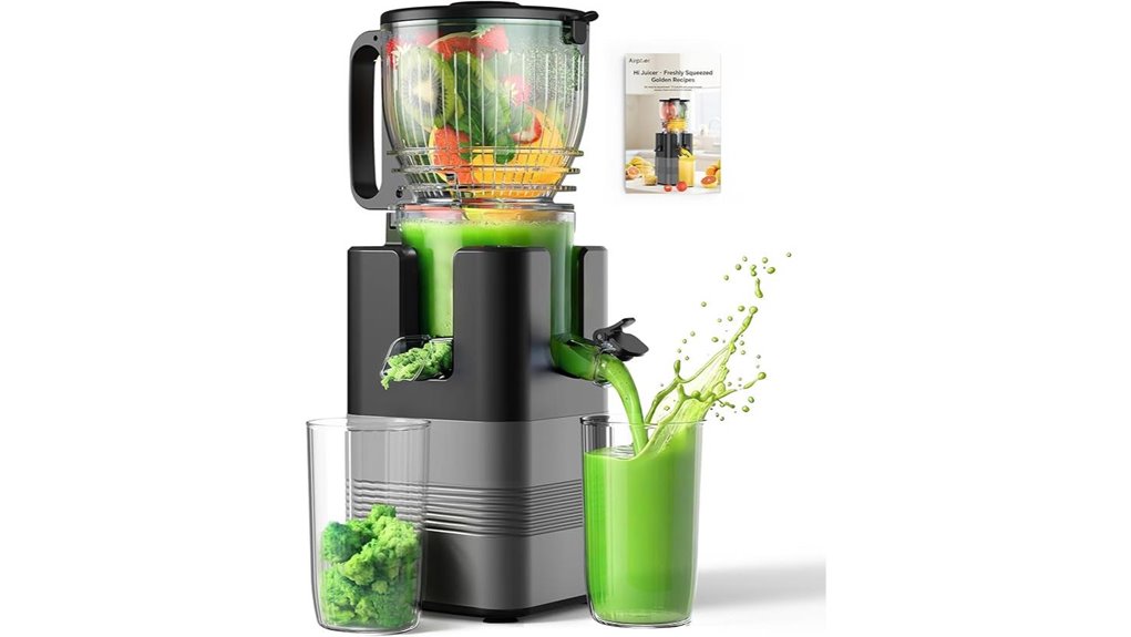 400w dark gray cold press juicer