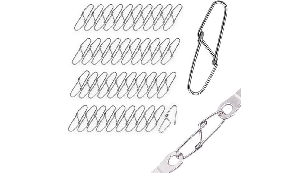 40 pack stainless steel carabiners