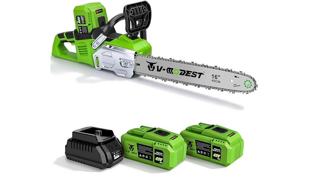 40v cordless 16 brushless chainsaw