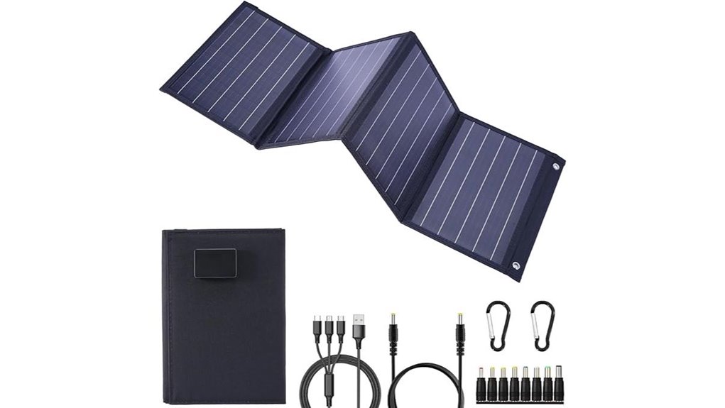 40w foldable mppt solar charger