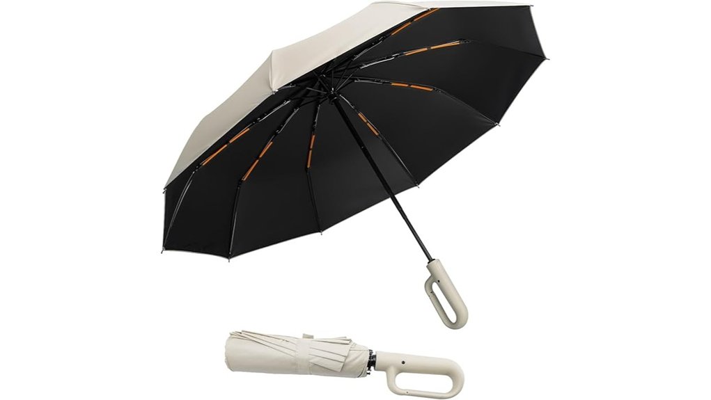 46 inch reverse folding windproof travel umbrella