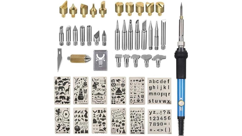 46 piece woodburning pyrography set