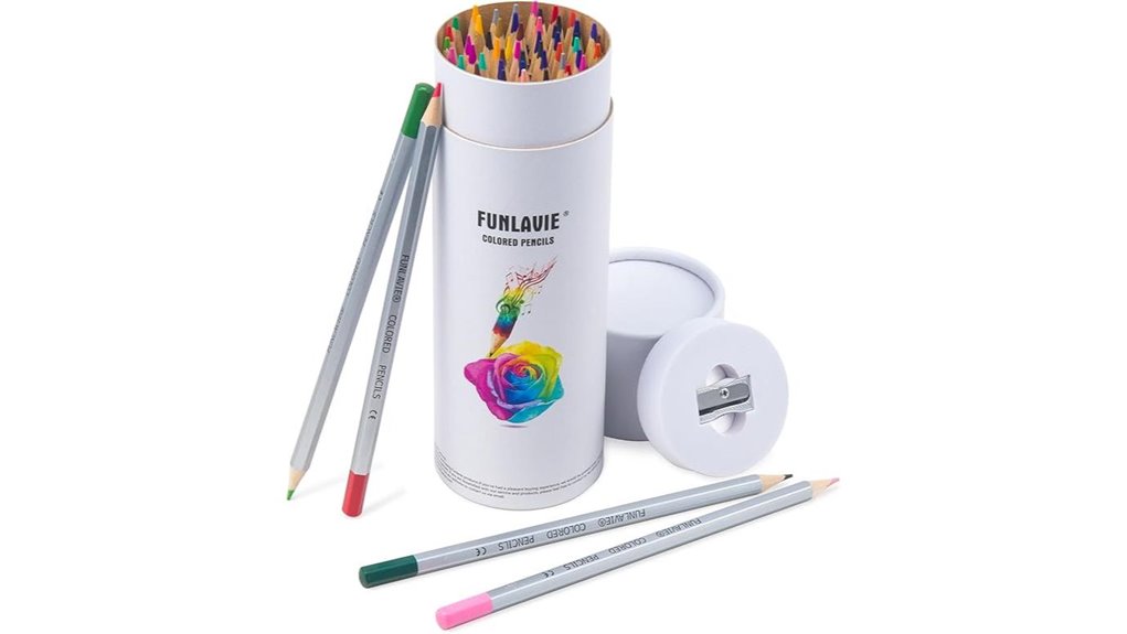 48 colored pencils with sharpener