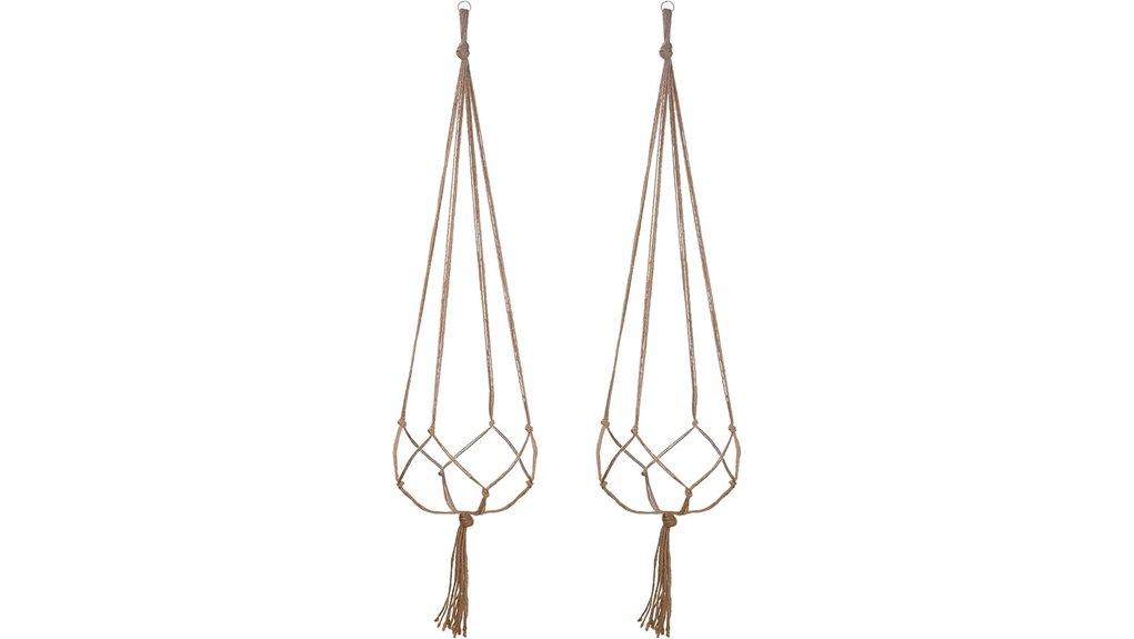 48 inch linen macrame hangers