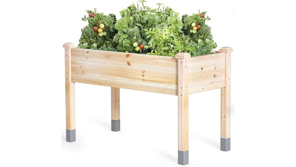 48x24 elevated wooden garden