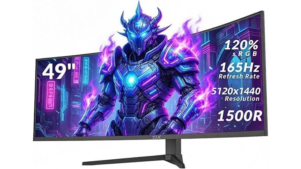 49 inch ultra wide curved dqhd