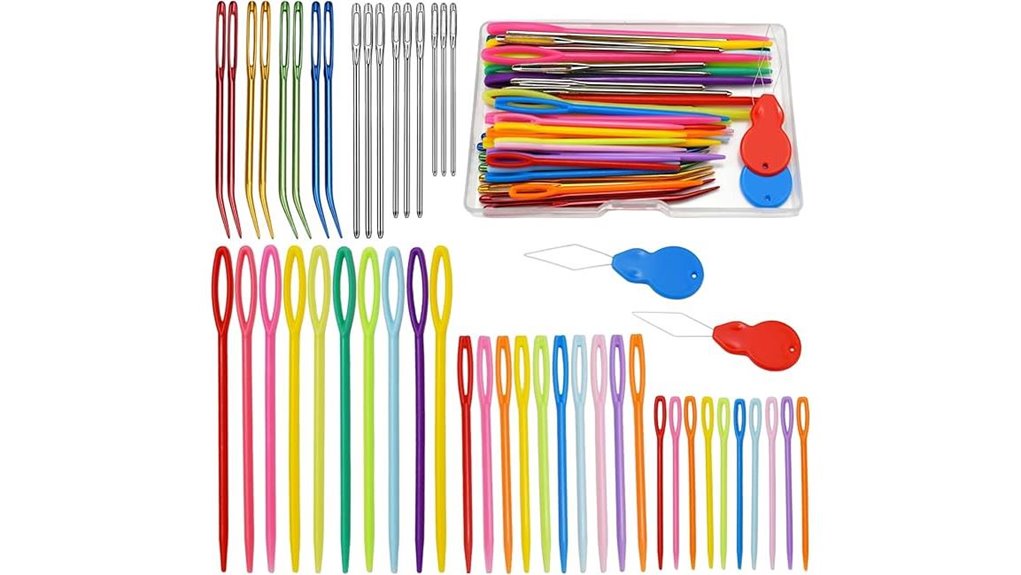 49 piece crochet yarn needles