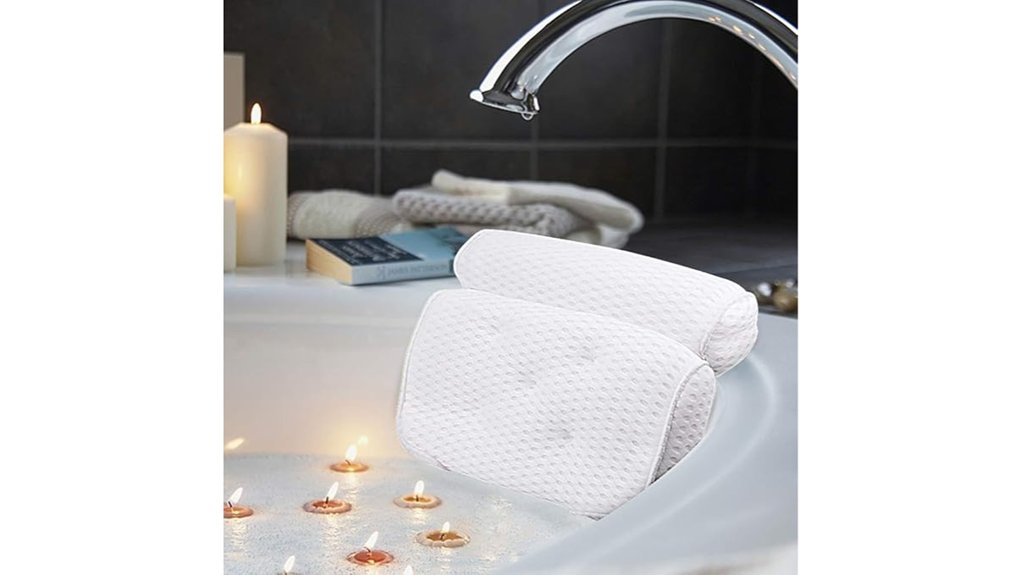 4d mesh suction bath pillow