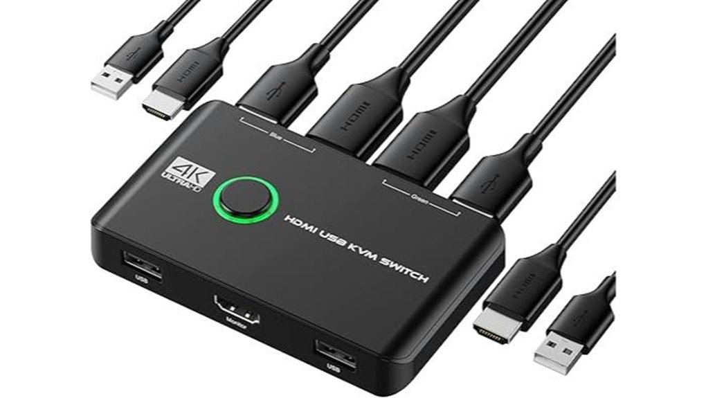 4k 60hz dual port kvm