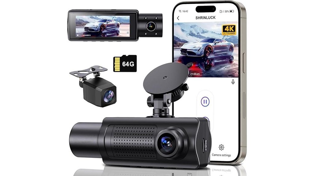 4k dual 1080p triple channel wifi