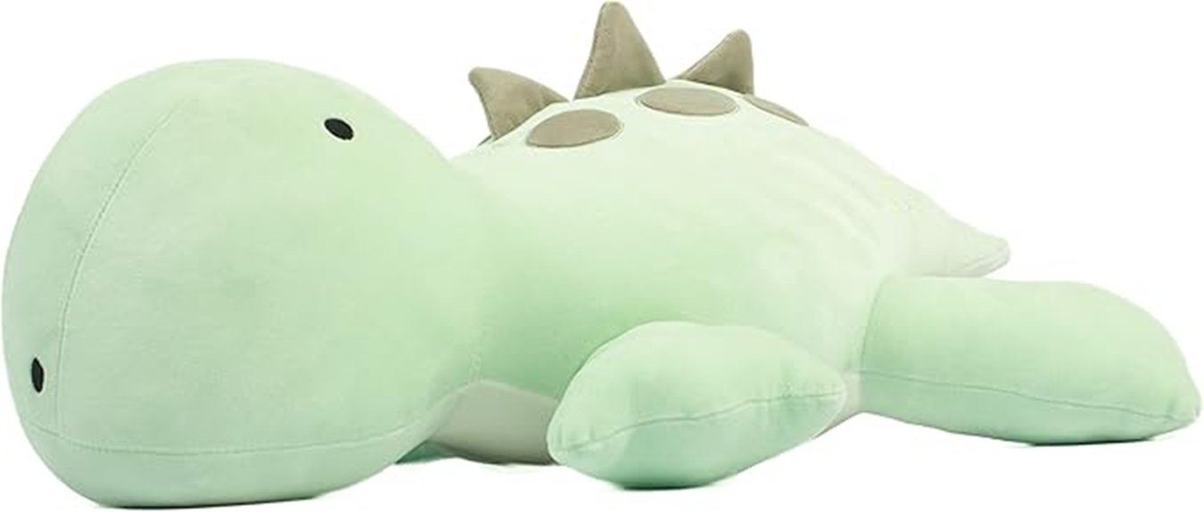 4lb 24 green dinosaur plush