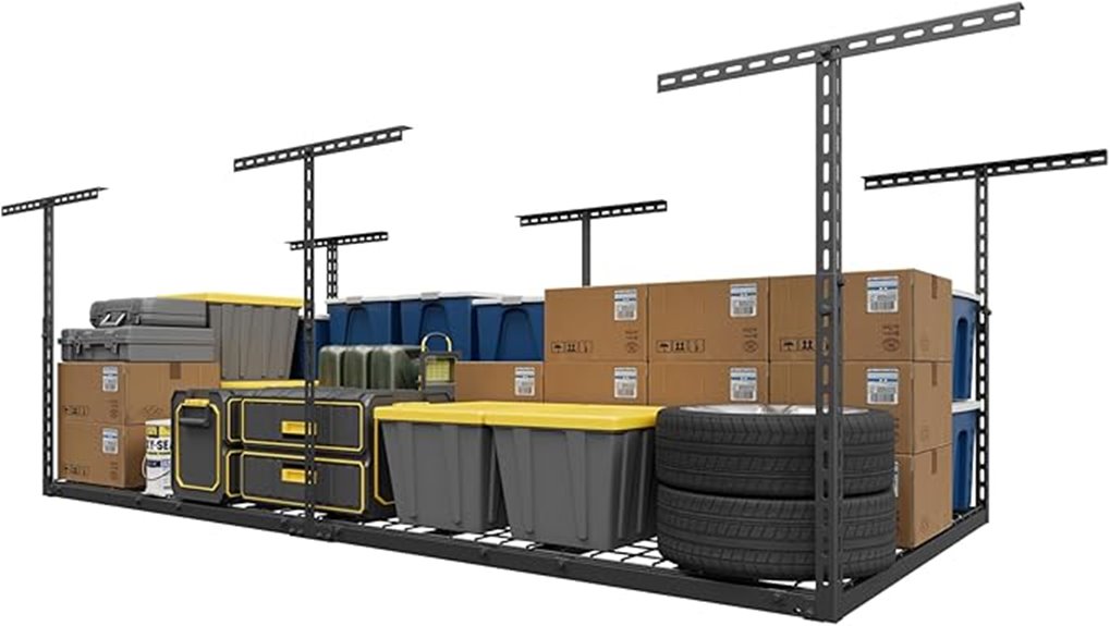 4x8ft overhead garage rack