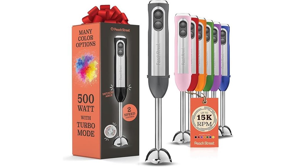 500w turbo detachable immersion blender