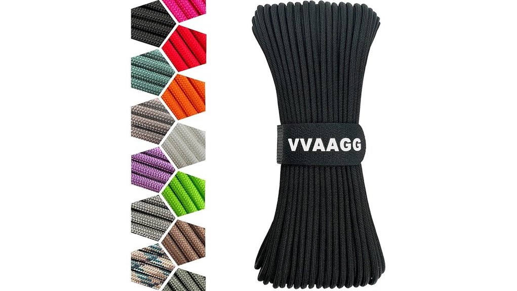 50 foot 12 strand black paracord