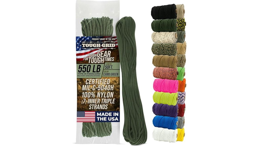 50ft camo nylon paracord