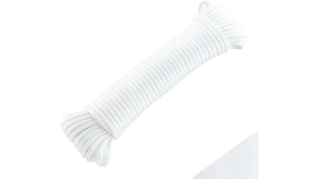 550 paracord 50ft white rope