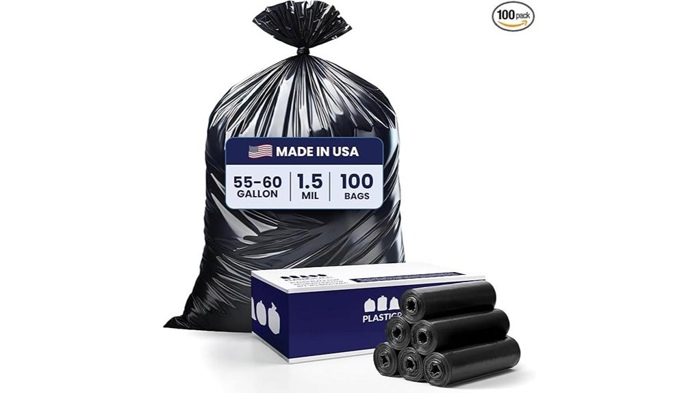 55 60 gallon heavy duty trash bags