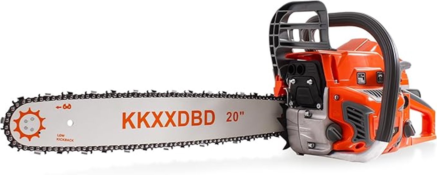 58cc 20 inch gas chainsaw