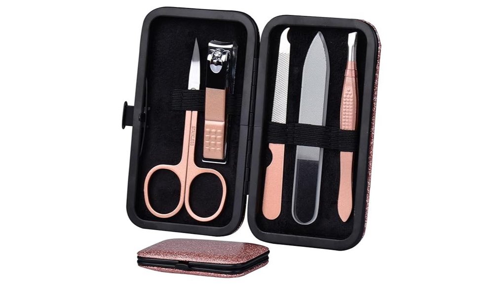 5 piece stainless steel manicure set
