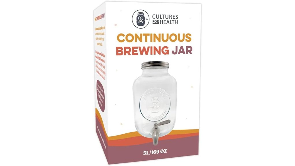 5l continuous kombucha brewing jar