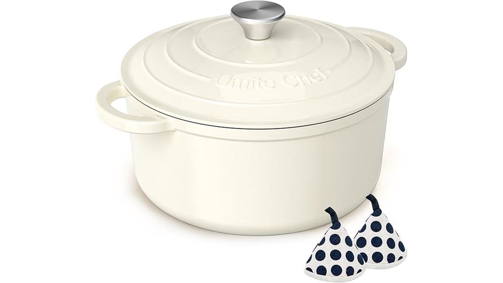 5qt enameled cast iron dutch oven