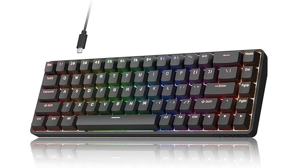 60 magnetic hall keyboard