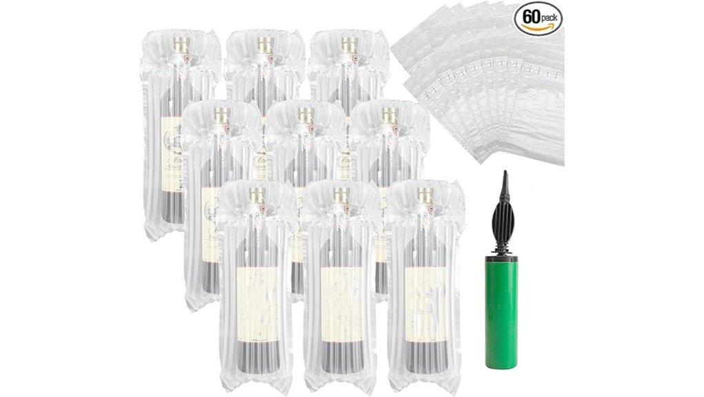 60 pack inflatable wine protectors
