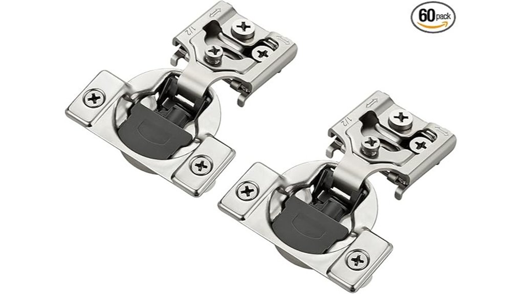 60 soft close concealed hinges