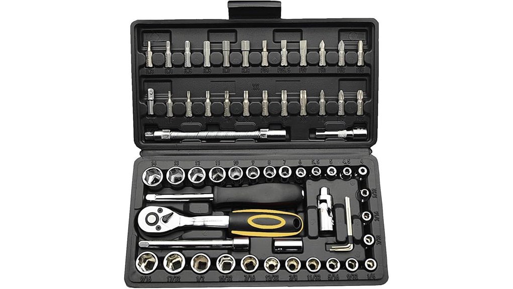 62 piece 1 4 inch ratcheting socket set