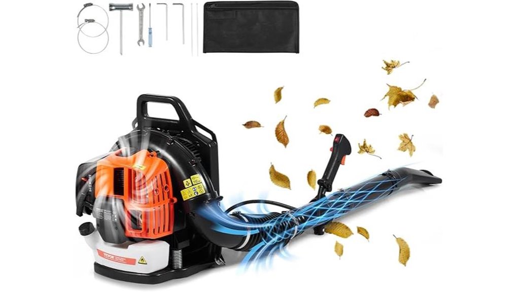 63cc gas backpack blower