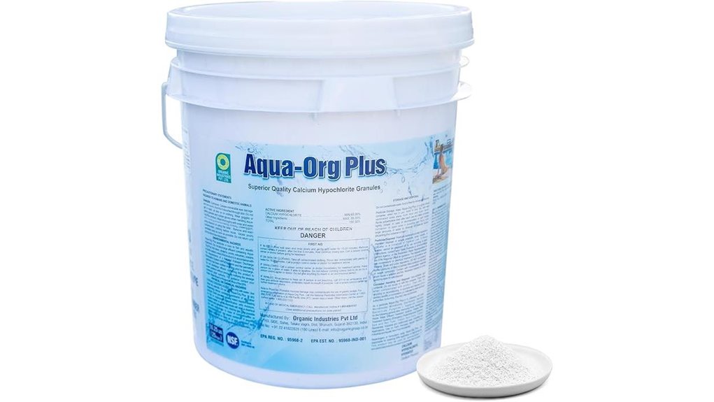 65 calcium hypochlorite shock