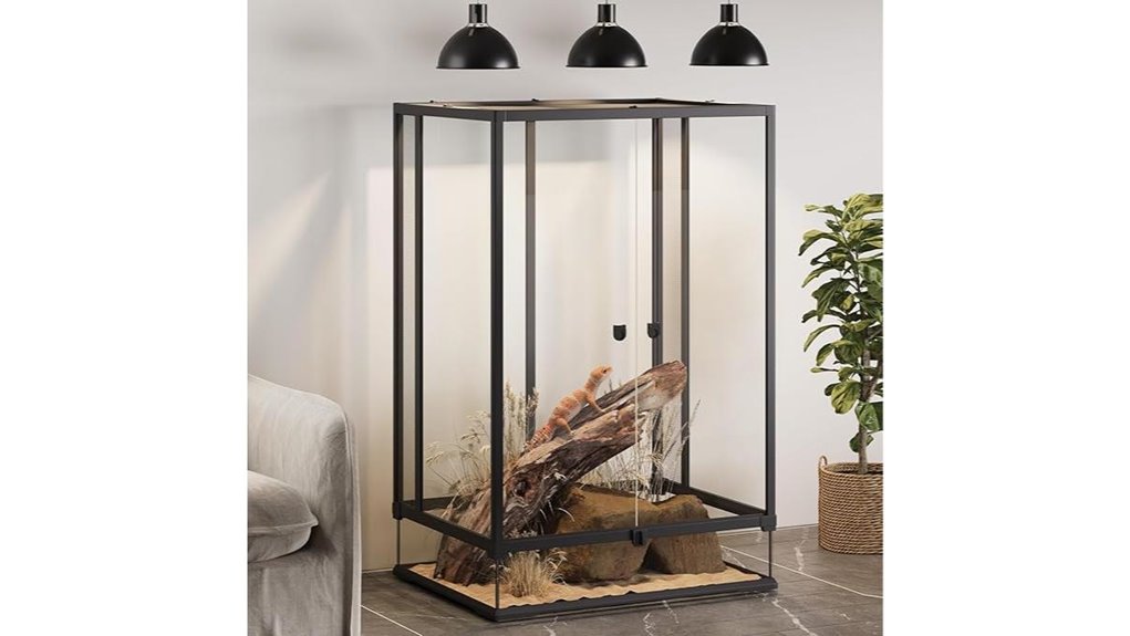 67 gallon front access reptile terrarium