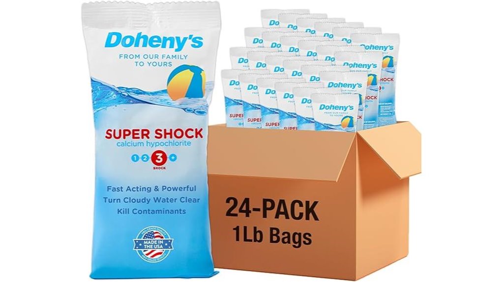 68 calcium hypochlorite pool shock