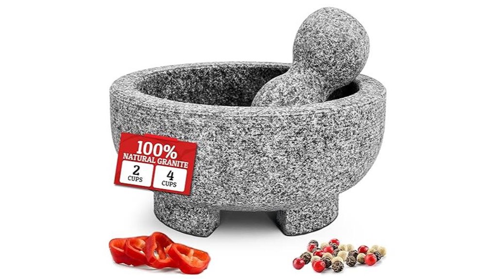 6 1 inch granite mortar set