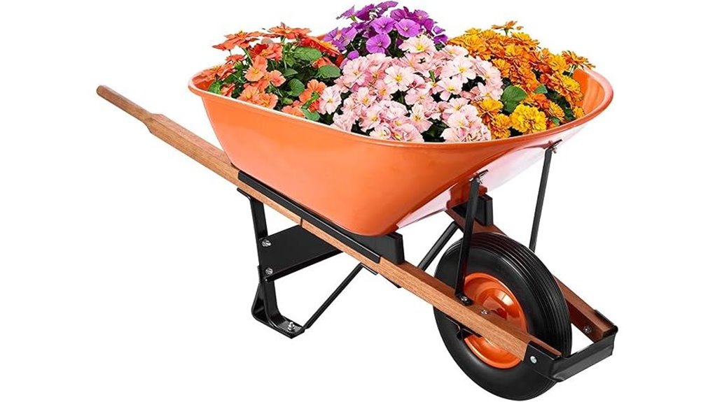 6 cu ft wheelbarrow cart