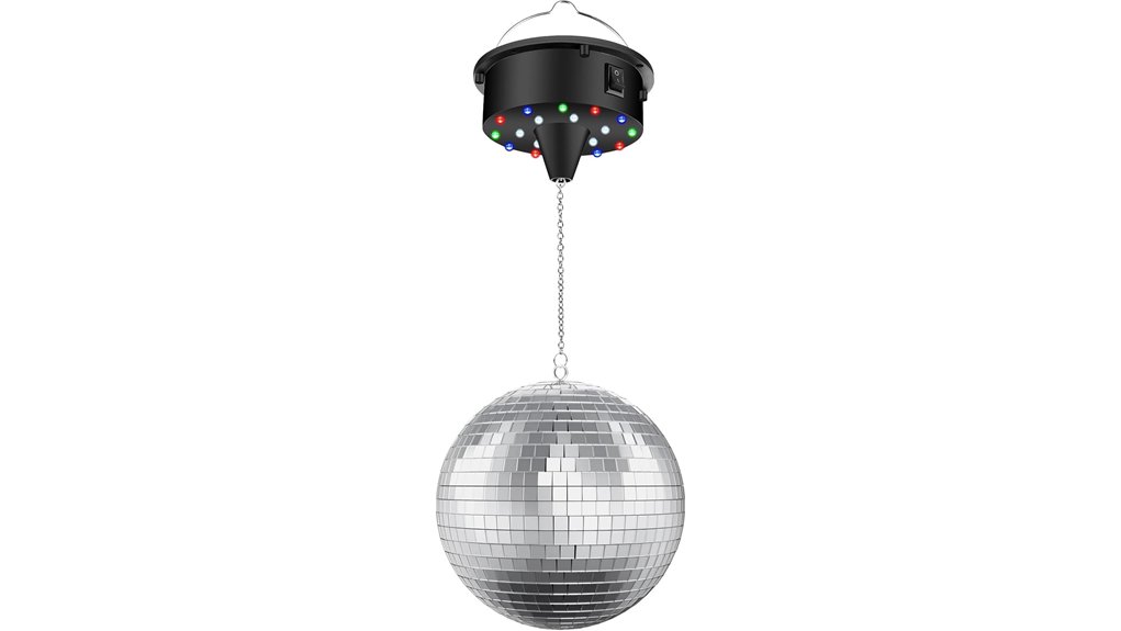 6 inch led disco ball with motor