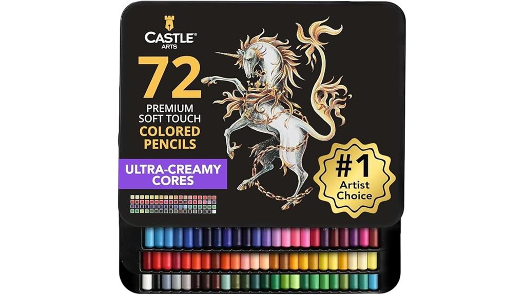 72 piece colored pencil set