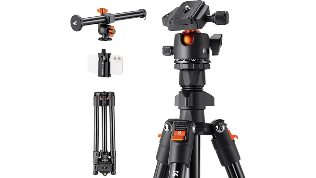 76 inch travel tripod with ballhead