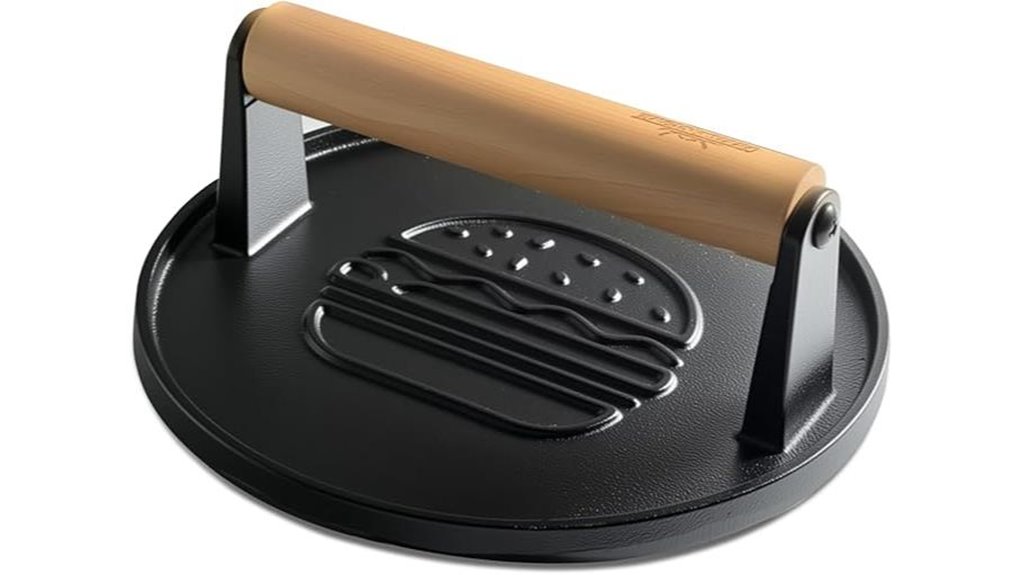 7 1 cast iron burger press