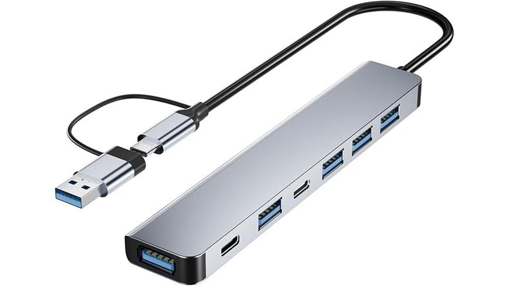 7 in 1 aluminum usb c hub
