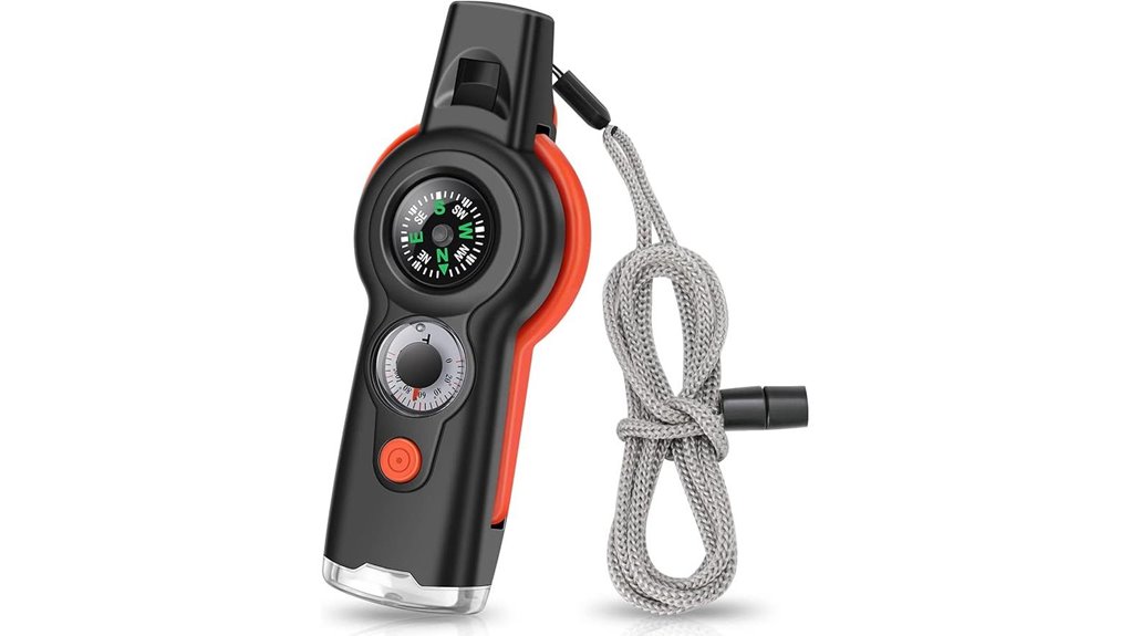 7 in 1 emergency survival whistle