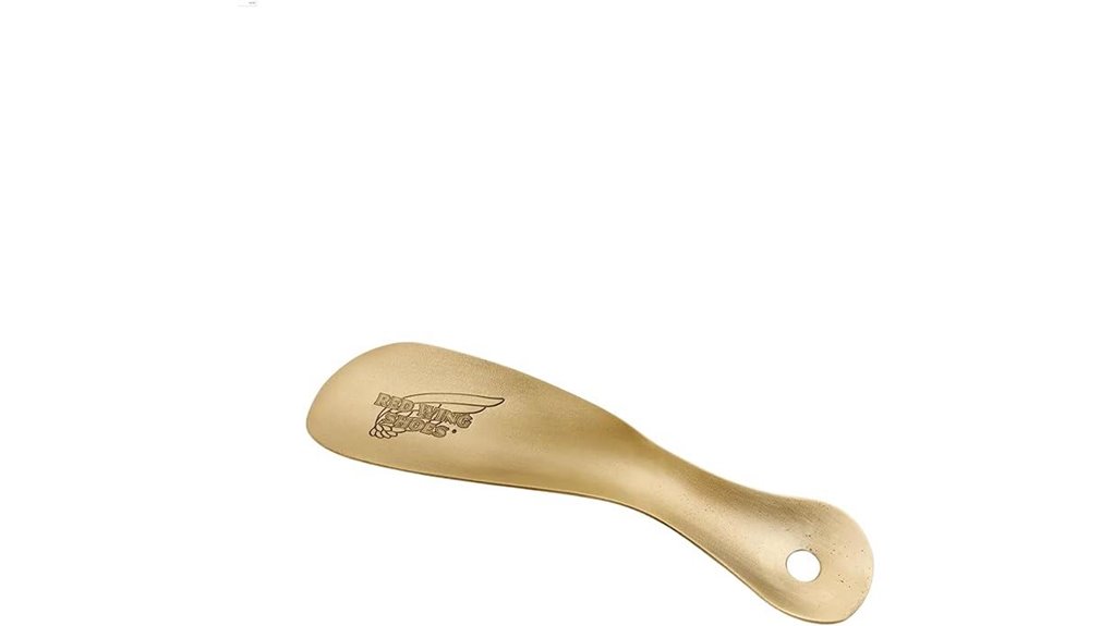 7 inch antique brass boot horn