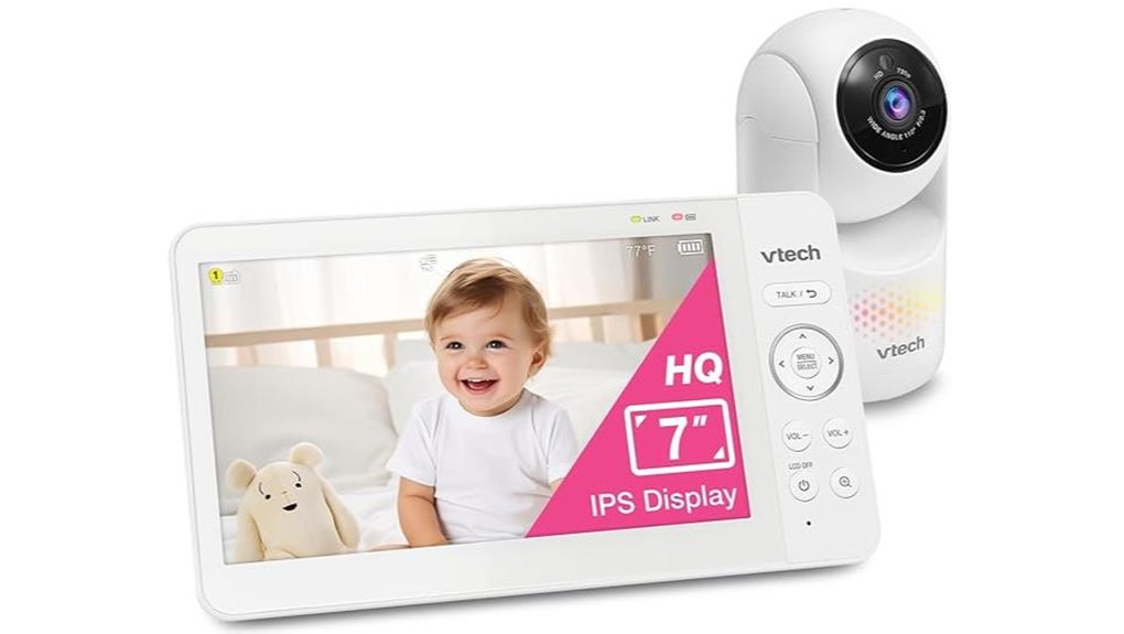 7 inch pan tilt baby monitor